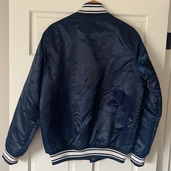 Starter Seattle Seahawks varsity navy snap jacket (size M) - Picture 3 of 7